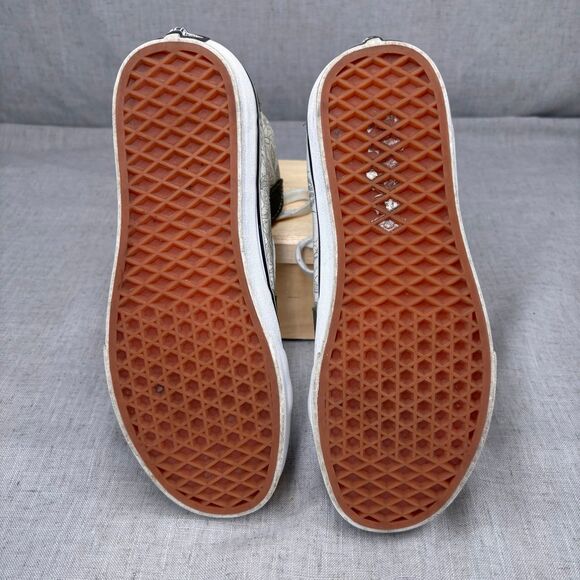 Vans SK8 High Desert Skulls Grape Leaf Shoes Green Suede Canvas Unisex Women's 9 - Picture 8 of 11